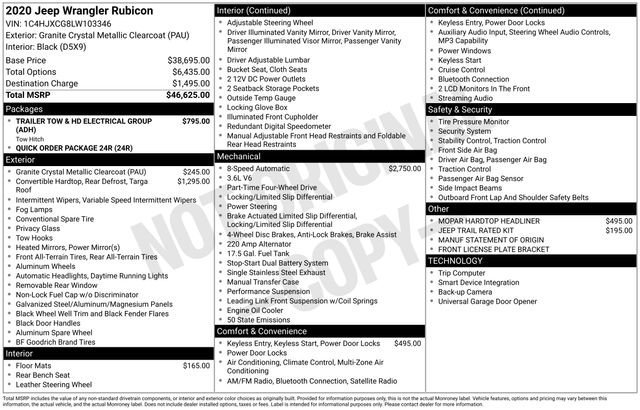 Used 2020 Jeep Wrangler Rubicon image 37