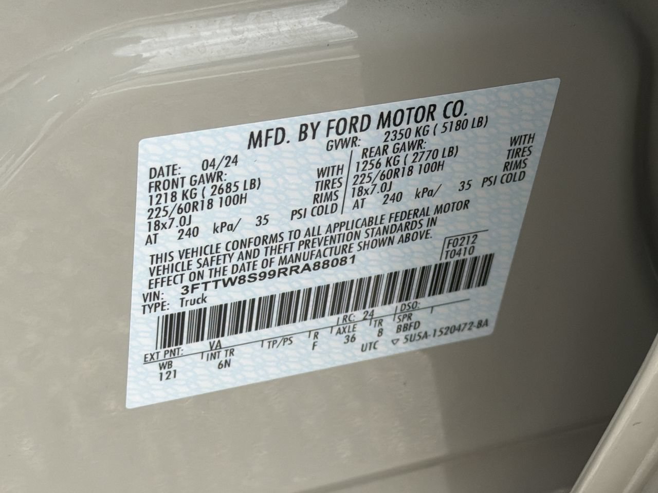 Certified 2024 Ford Maverick Lariat AWD/4WD image 34