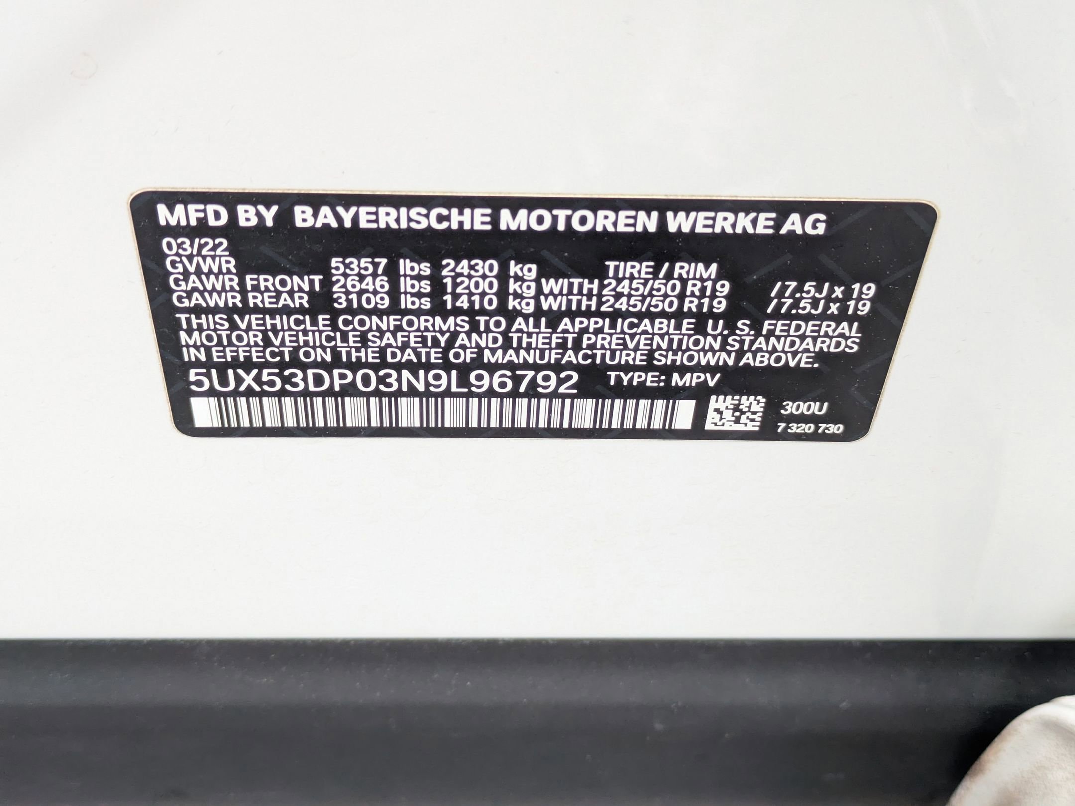 Used 2022 BMW X3 xDrive30i w/ Premium Package 2 image 42