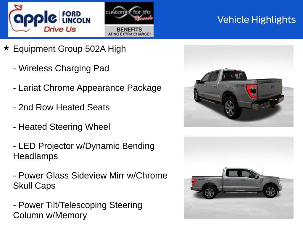 Certified 2022 Ford F150 Lariat w/ Equipment Group 502A High image 14