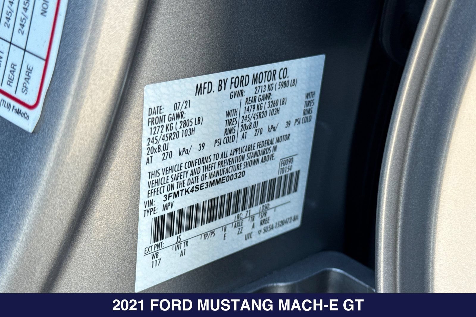 Certified 2021 Ford Mustang Mach-E GT AWD/4WD image 32