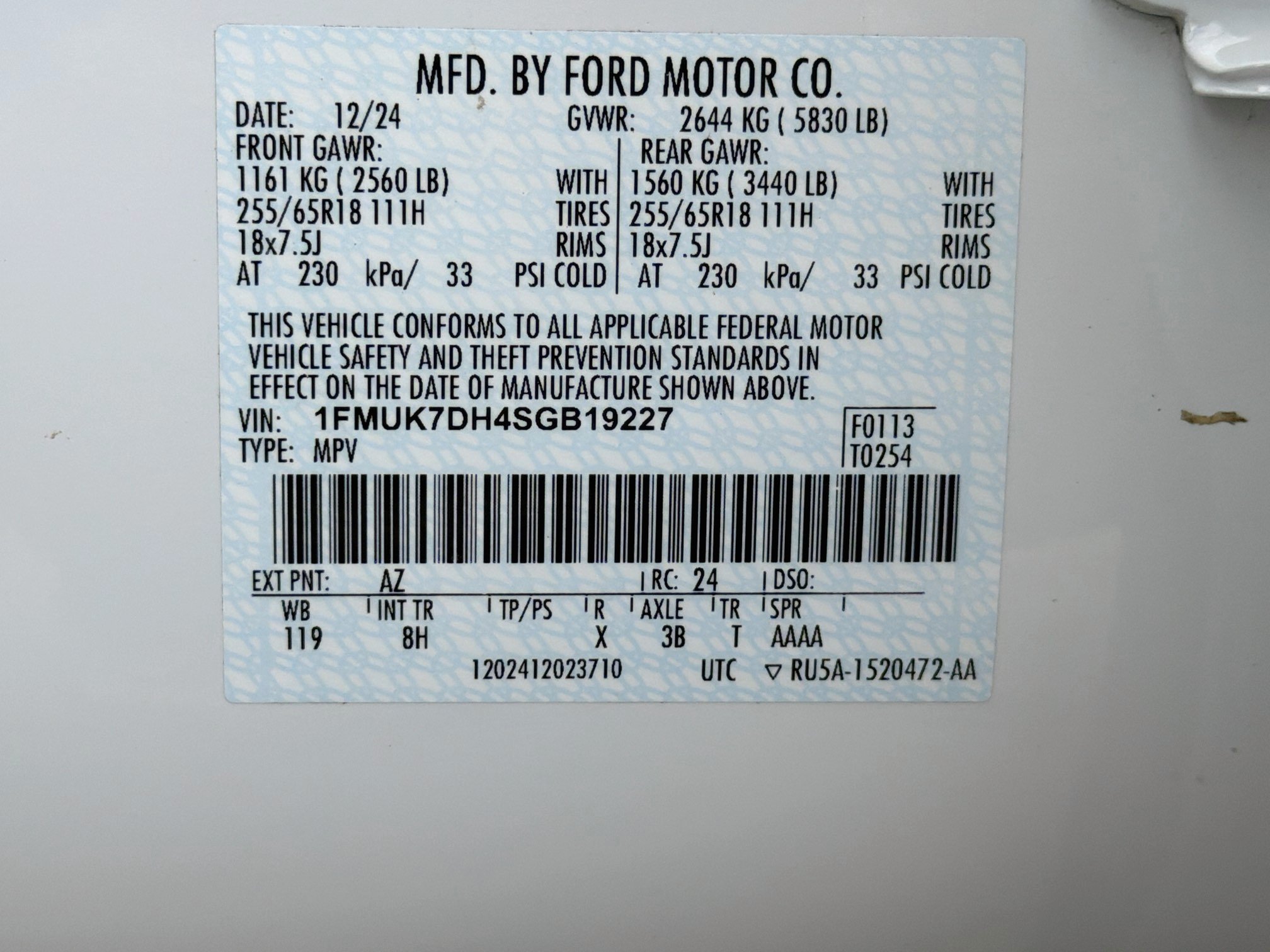 Certified 2025 Ford Explorer Active RWD image 33