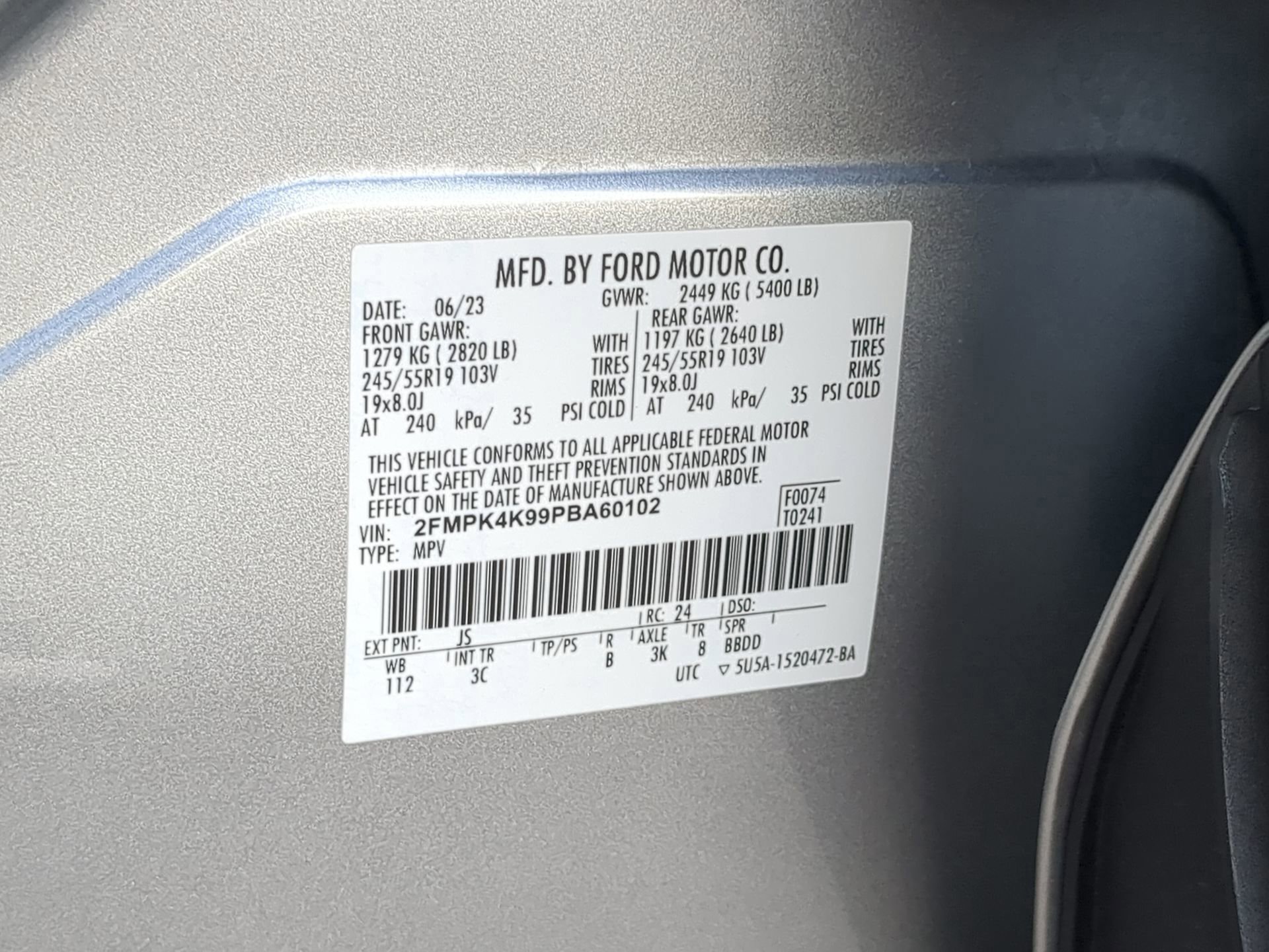 Certified 2023 Ford Edge Titanium image 73