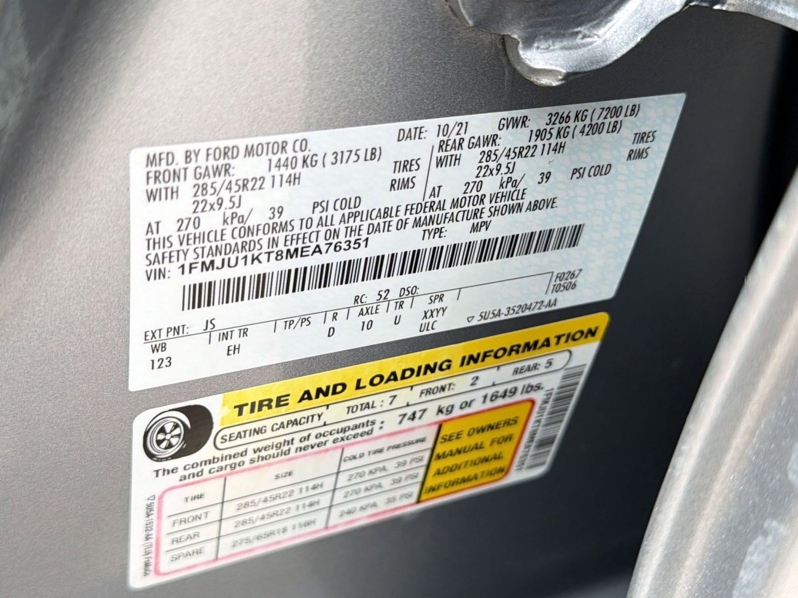 Certified 2021 Ford Expedition Limited RWD image 22