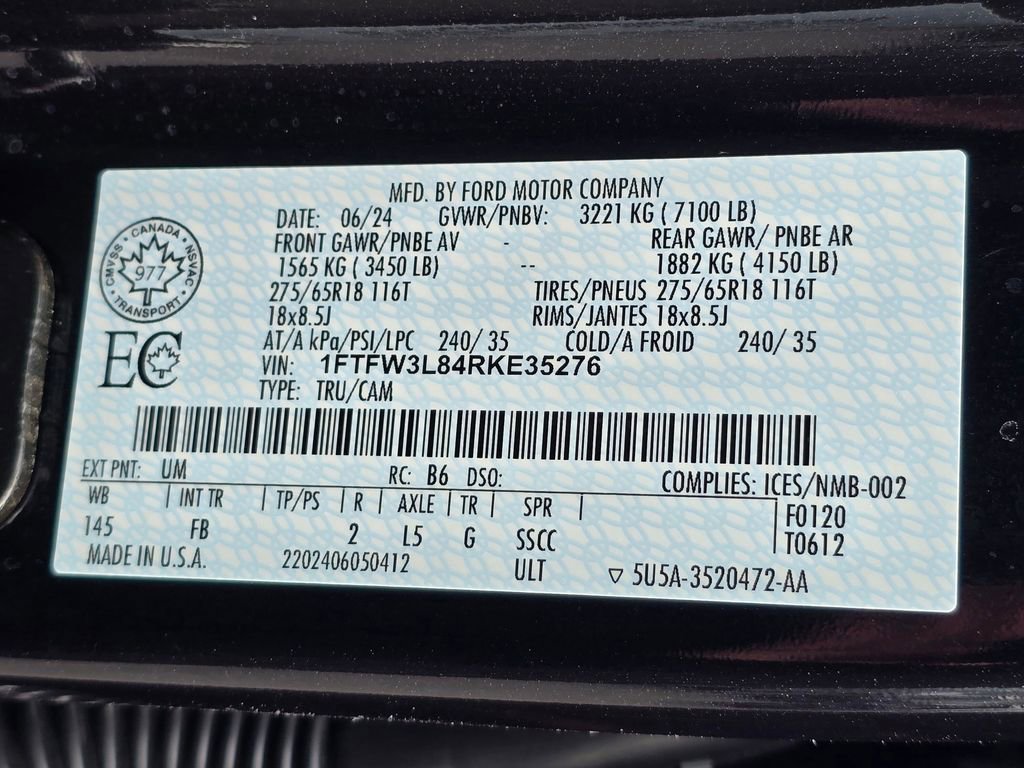 Certified 2024 Ford F150 XLT w/ Equipment Group 302A MID AWD/4WD image 37