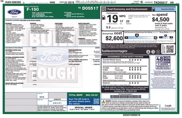 Certified 2026 Ford F150 XLT w/ Equipment Group 302A MID AWD/4WD image 5
