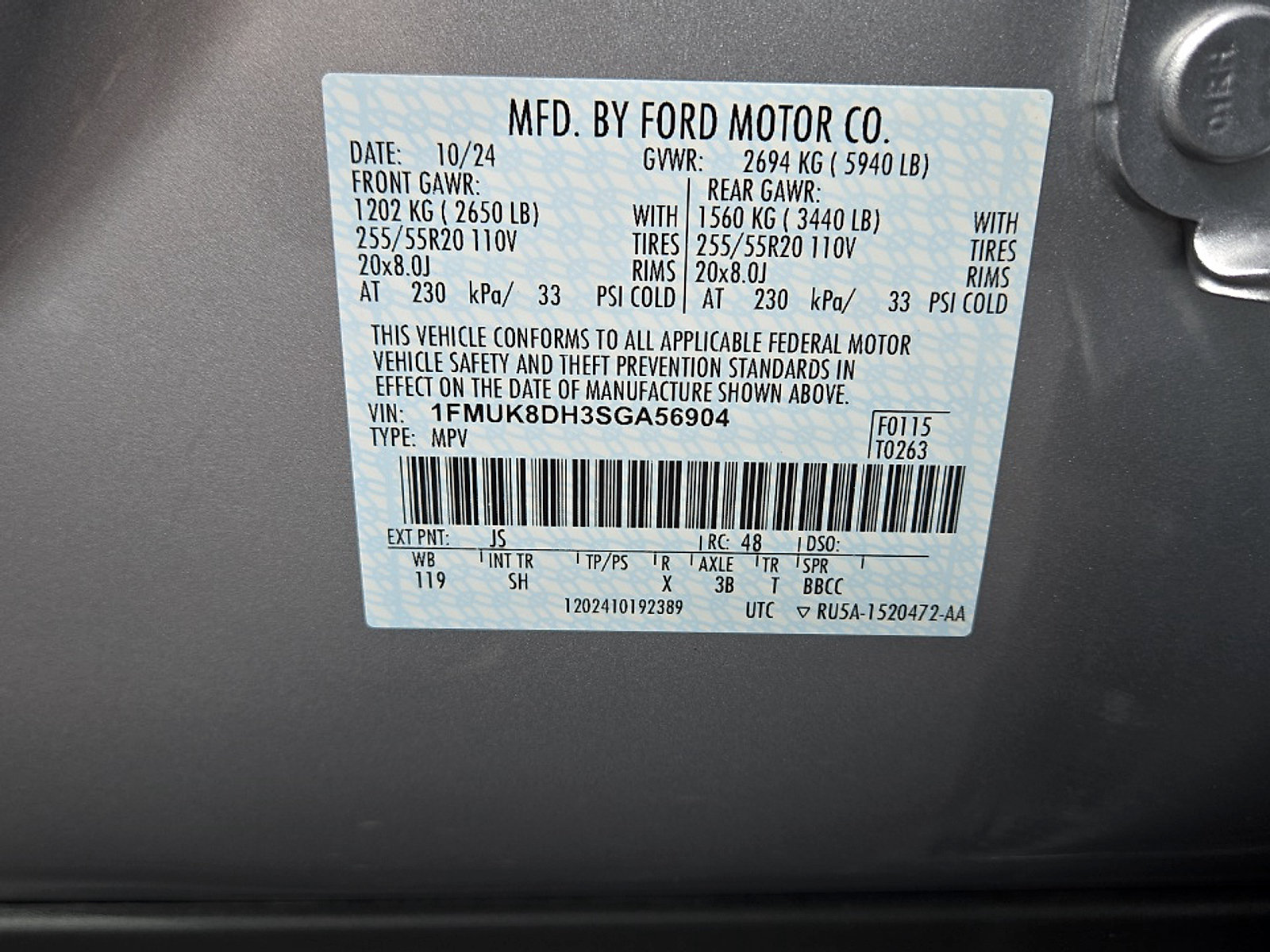 Certified 2025 Ford Explorer Active w/ Active Comfort Package AWD/4WD image 25