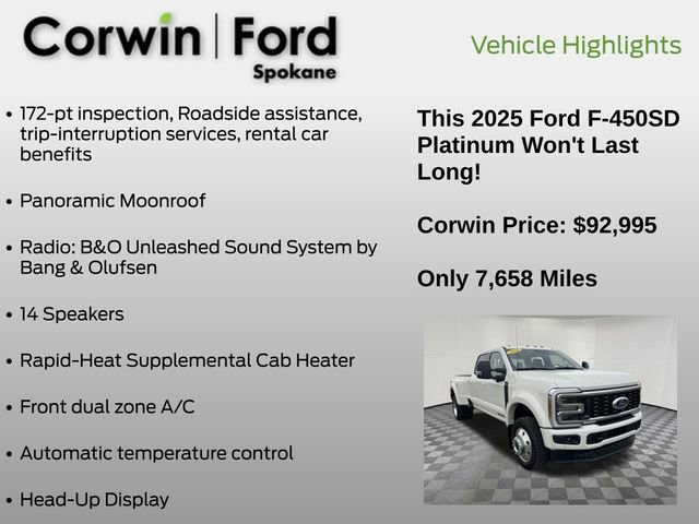 Certified 2025 Ford F450 Platinum w/ FX4 Off-Road Package image 25