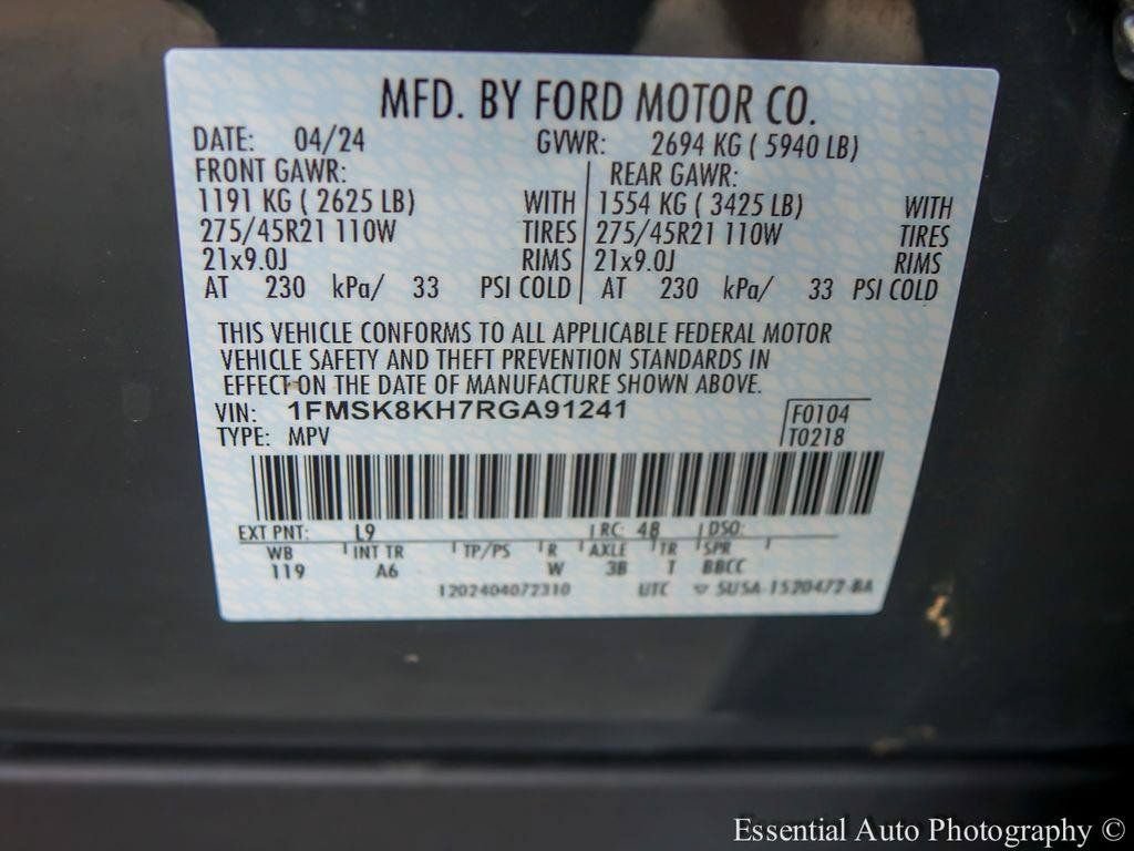Certified 2024 Ford Explorer ST-Line w/ Class IV Trailer Tow Package AWD/4WD image 30