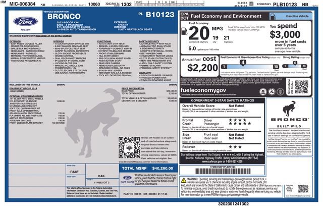 Certified 2023 Ford Bronco 4-Door AWD/4WD image 23