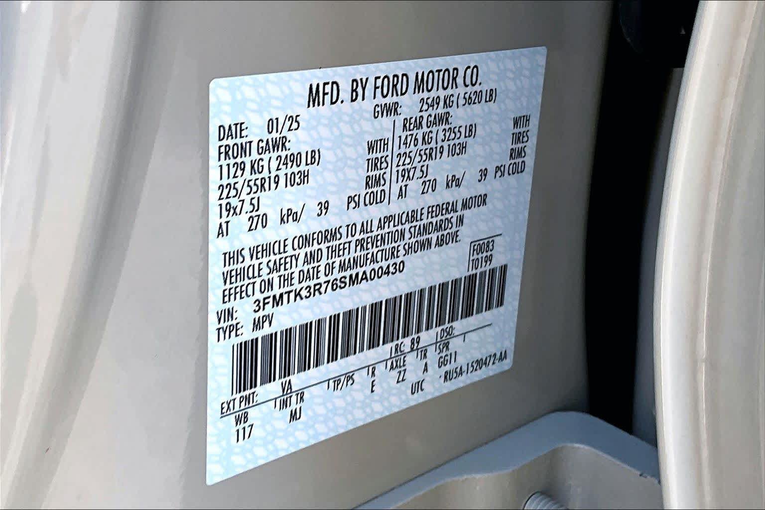 Certified 2025 Ford Mustang Mach-E Premium w/ Sport Appearance Package RWD image 33