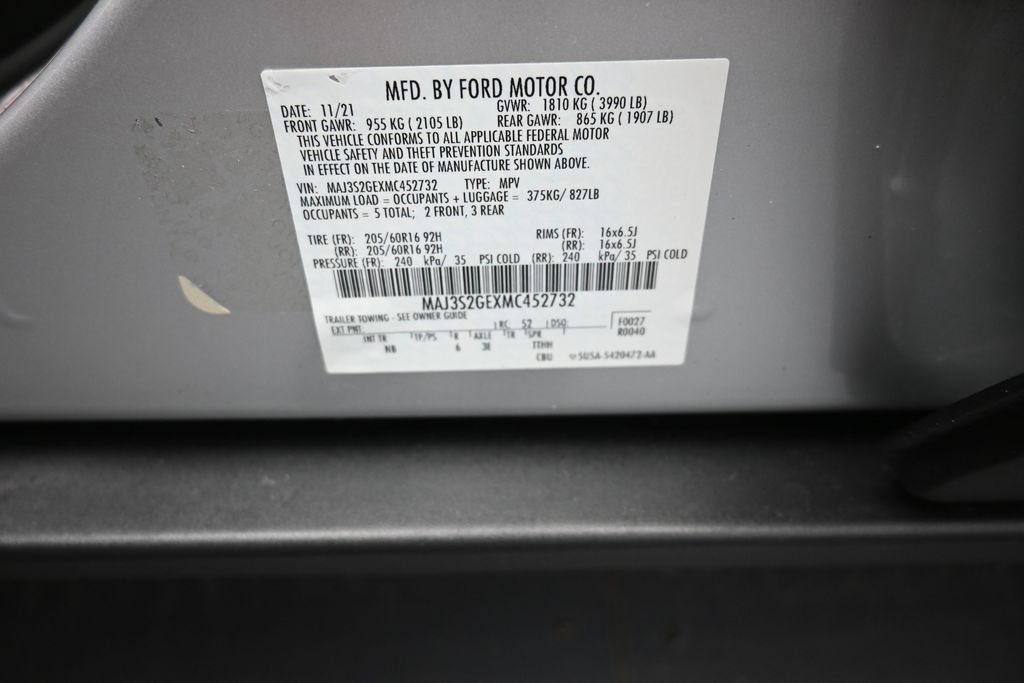 Certified 2021 Ford EcoSport SE w/ SE Convenience Package FWD image 19