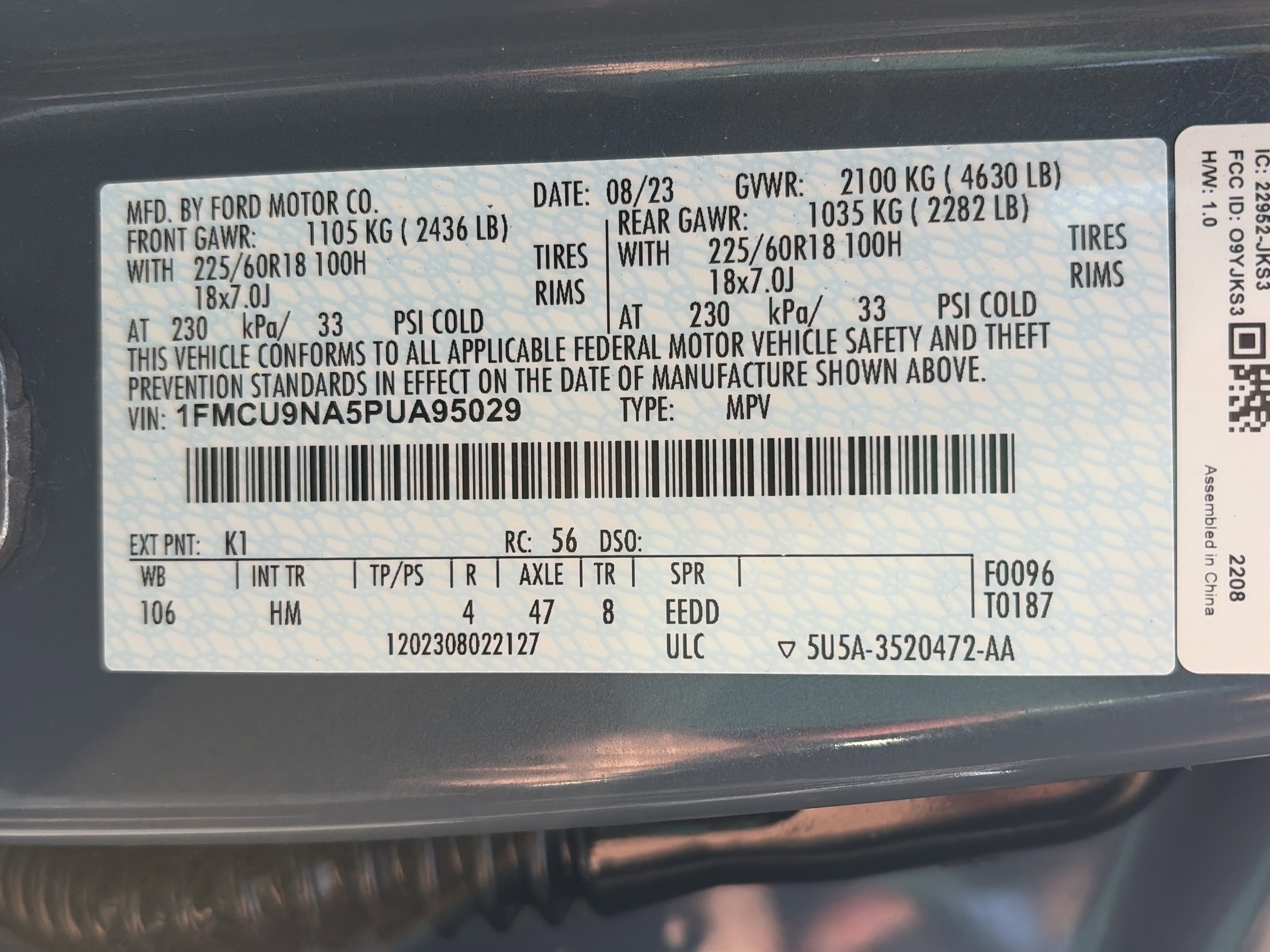 Certified 2023 Ford Escape ST-Line Select w/ Tech Pack #2 image 35