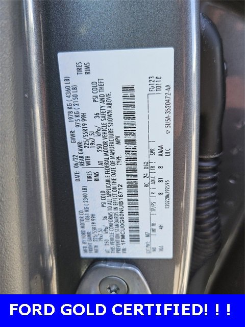 Certified 2022 Ford Escape SE w/ SE Sport Appearance Package image 19