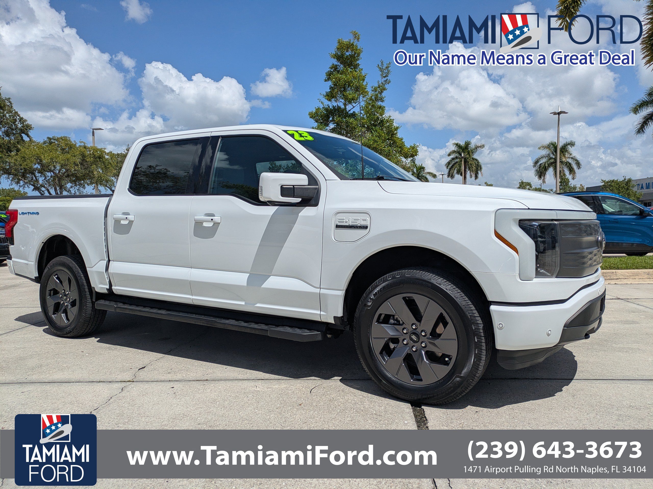 Certified 2023 Ford F150 Lightning Lariat w/ Equipment Group 511A High