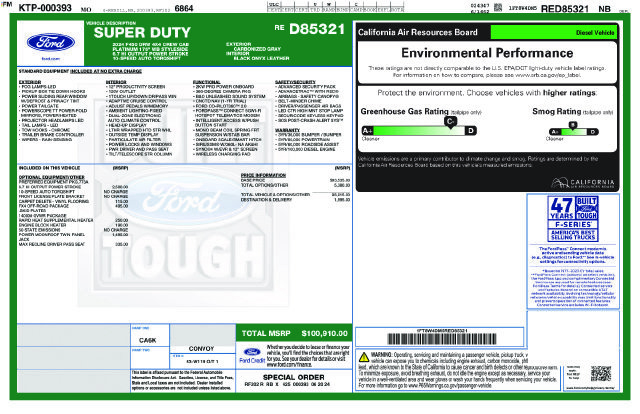 Certified 2024 Ford F450 Platinum w/ FX4 Off-Road Package AWD/4WD image 13