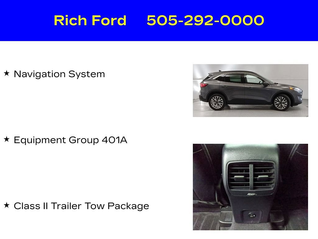 Certified 2022 Ford Escape Titanium w/ Class II Trailer Tow Package image 11