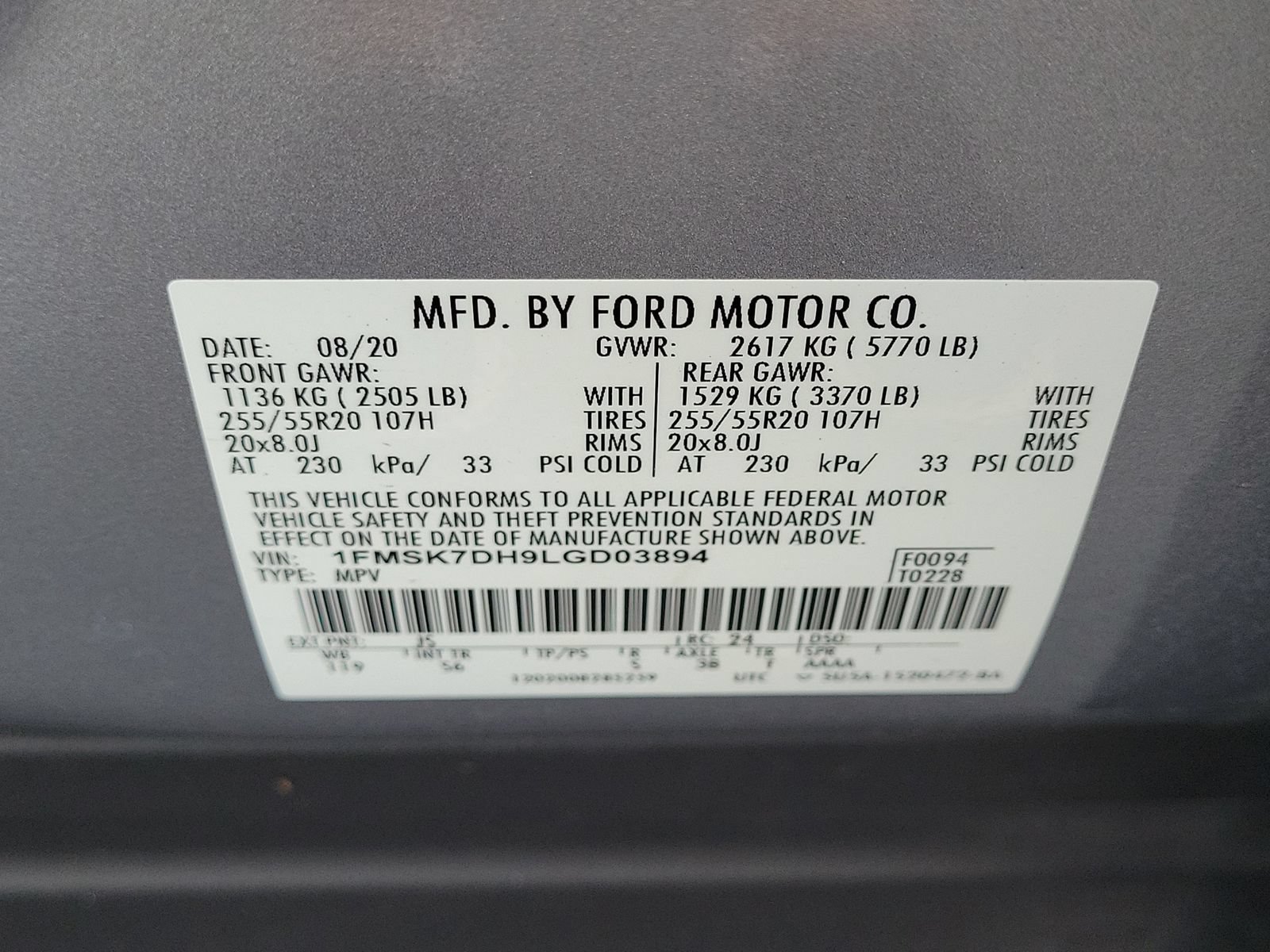 Certified 2020 Ford Explorer XLT w/ Equipment Group 202A RWD image 31