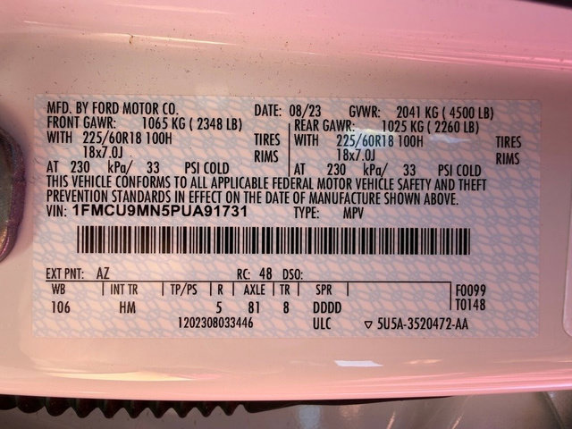 Certified 2023 Ford Escape ST-Line w/ Tech Pack #1 AWD/4WD image 22