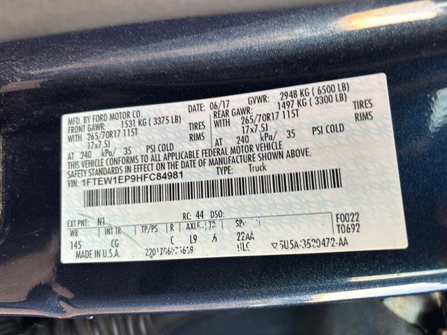 Certified 2017 Ford F150 XL w/ Equipment Group 101A Mid image 21