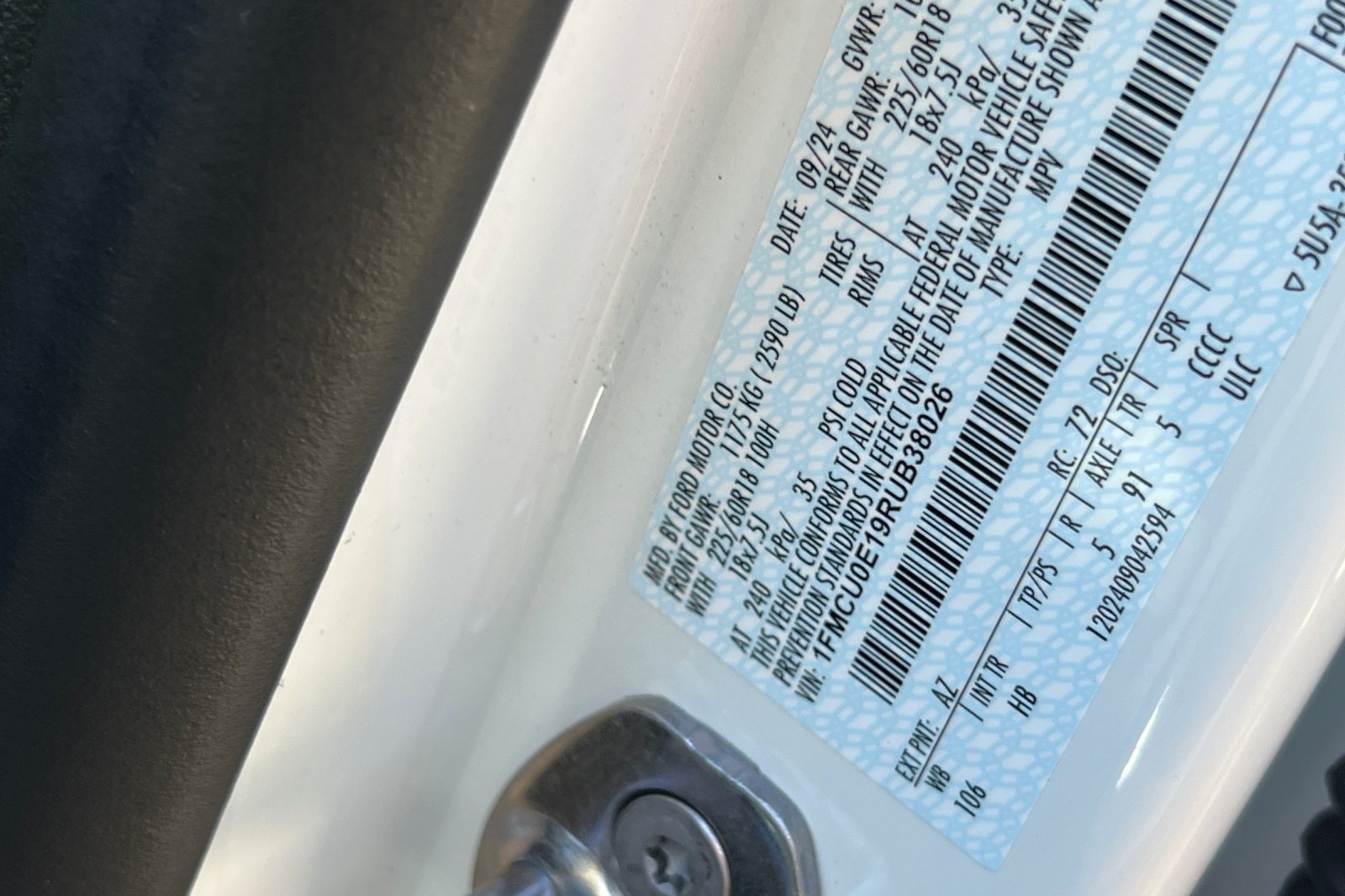 Certified 2024 Ford Escape SE FWD image 52