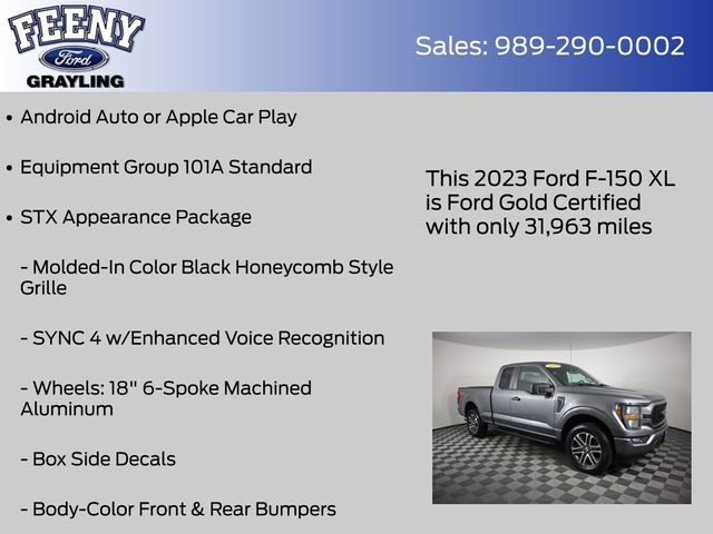 Certified 2023 Ford F150 XL w/ STX Appearance Package AWD/4WD image 9
