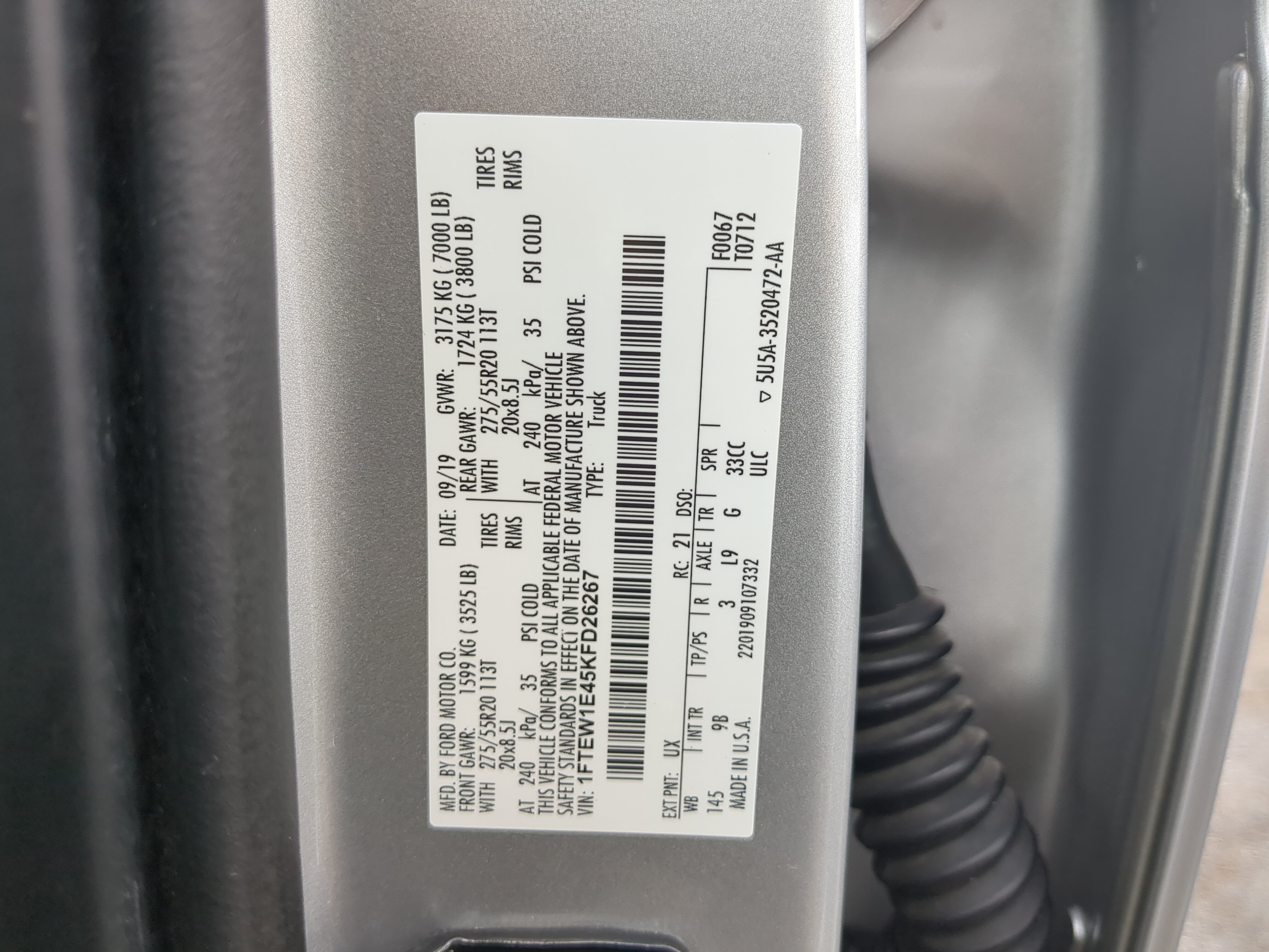 Certified 2019 Ford F150 Platinum w/ Equipment Group 701A Luxury AWD/4WD image 29