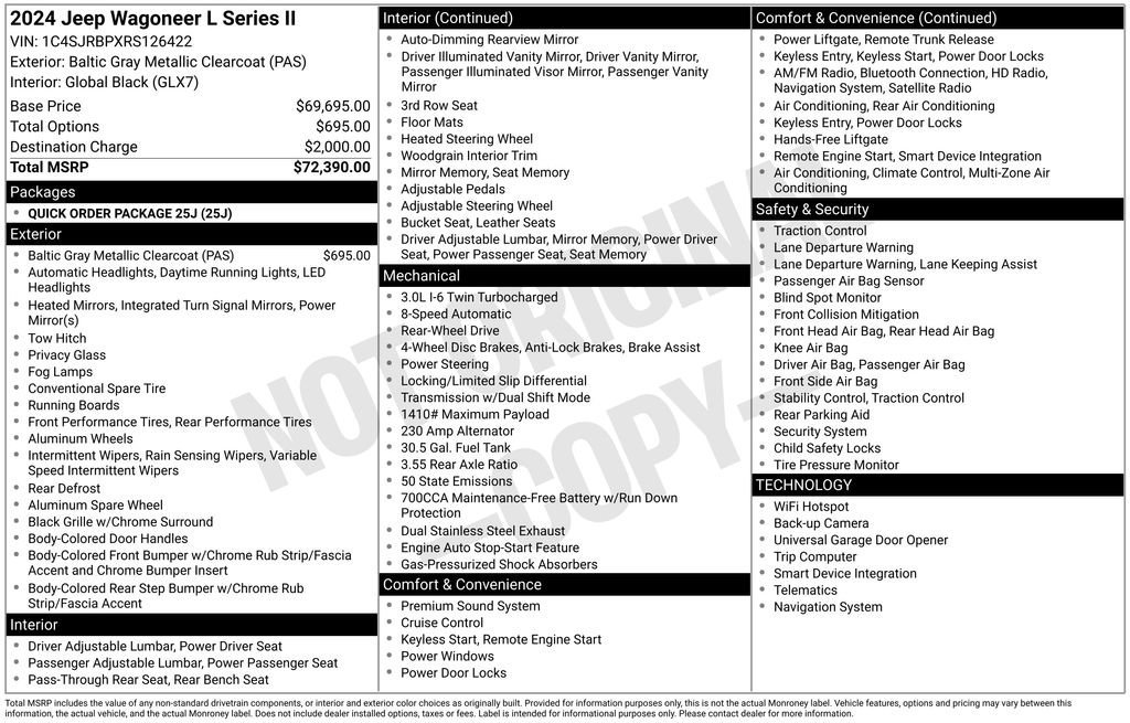 Used 2024 Jeep Wagoneer L Series II image 6