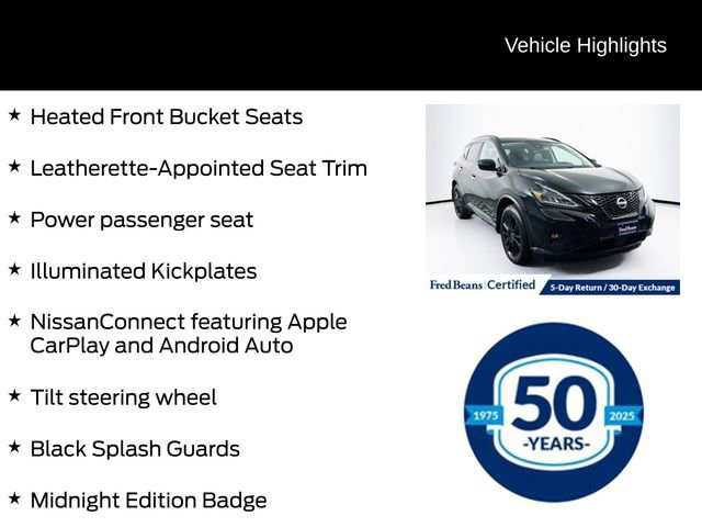 Used 2024 Nissan Murano SV w/ SV Midnight Edition Package image 12