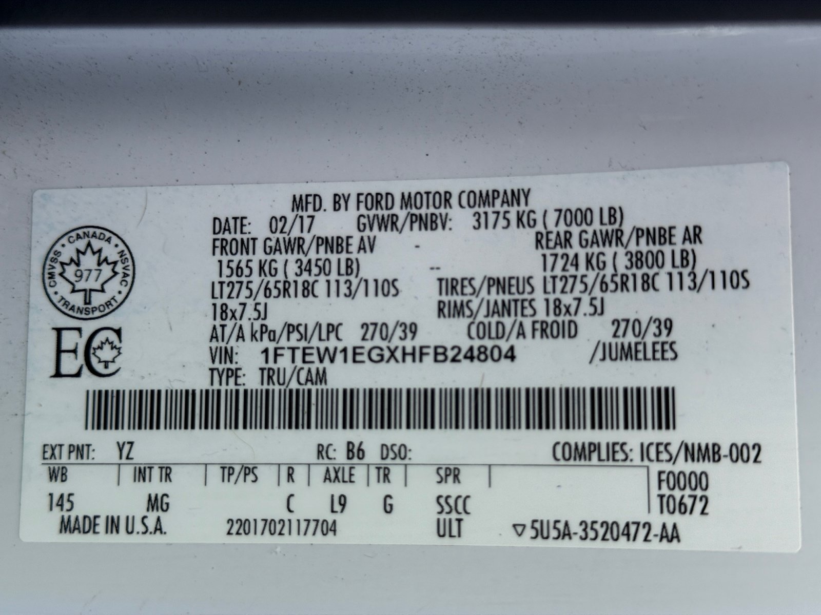 Certified 2017 Ford F150 XLT w/ Equipment Group 301A Mid AWD/4WD image 35