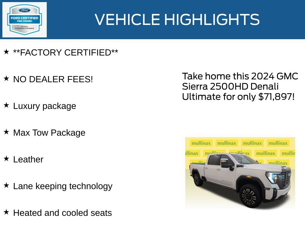 Used 2024 GMC Sierra 2500 Denali Ultimate w/ Max Trailering Package AWD/4WD image 12