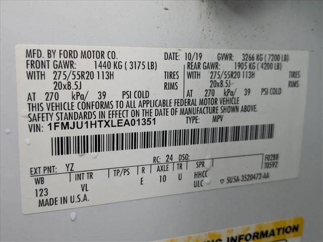 Certified 2020 Ford Expedition XLT w/ Equipment Group 201A image 20