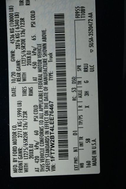 Certified 2020 Ford F250 Lariat w/ Chrome Package image 51