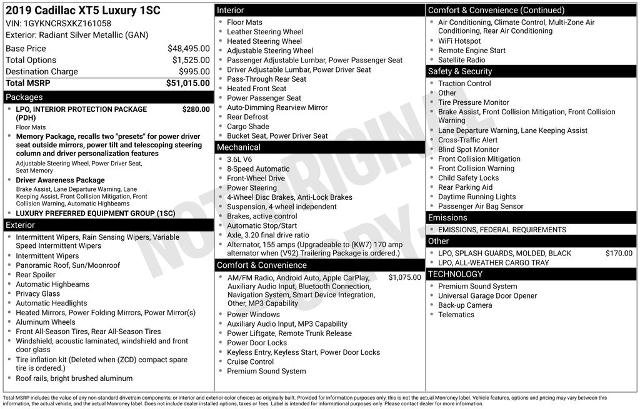 Used 2019 Cadillac XT5 Luxury image 5