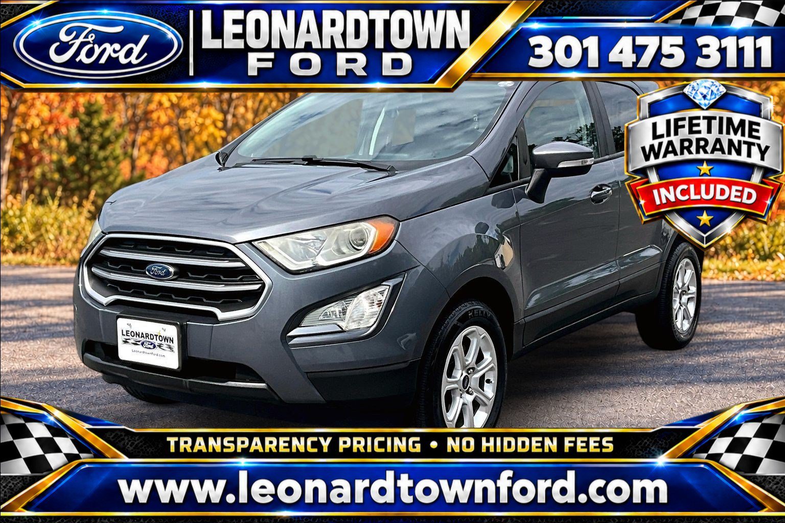 Certified 2019 Ford EcoSport SE