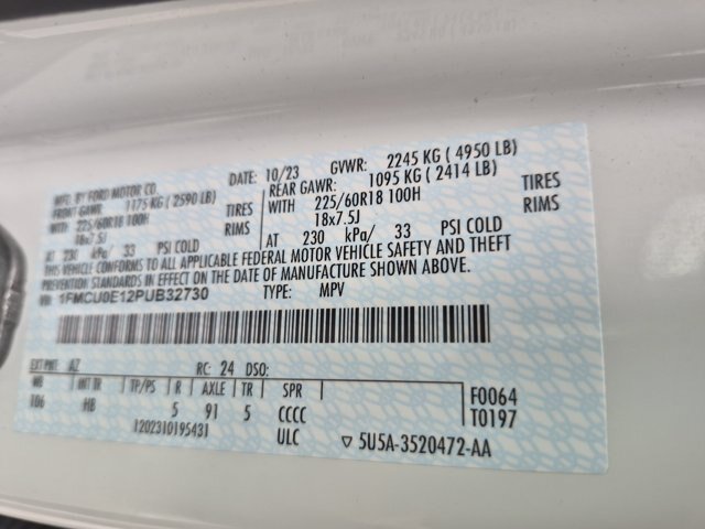 Certified 2023 Ford Escape SE FWD image 38