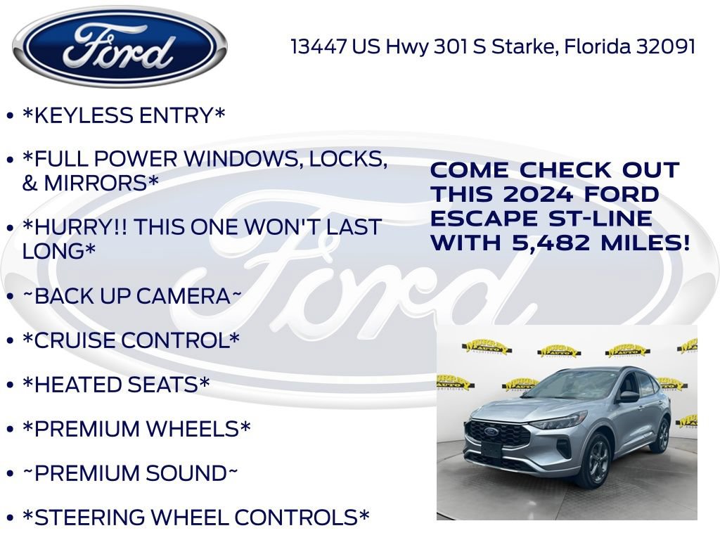 Certified 2024 Ford Escape ST-Line w/ Tech Pack #1 AWD/4WD image 12