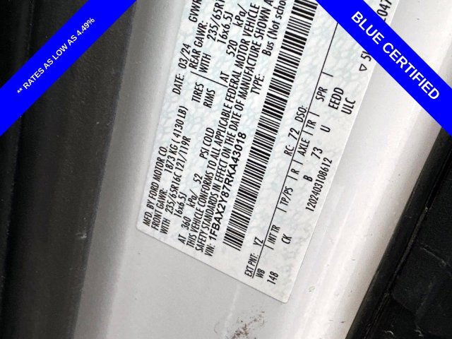 Certified 2024 Ford Transit 350 XLT RWD image 11