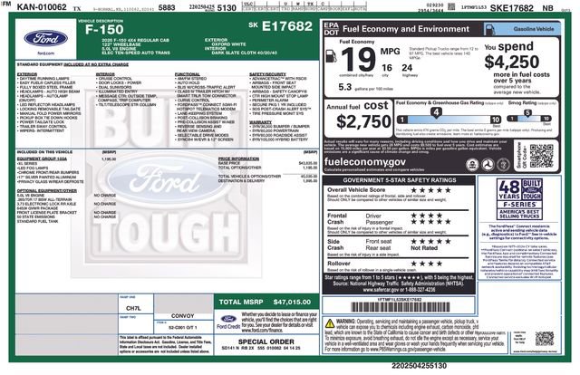 Certified 2025 Ford F150 XL w/ Equipment Group 103A High AWD/4WD image 26