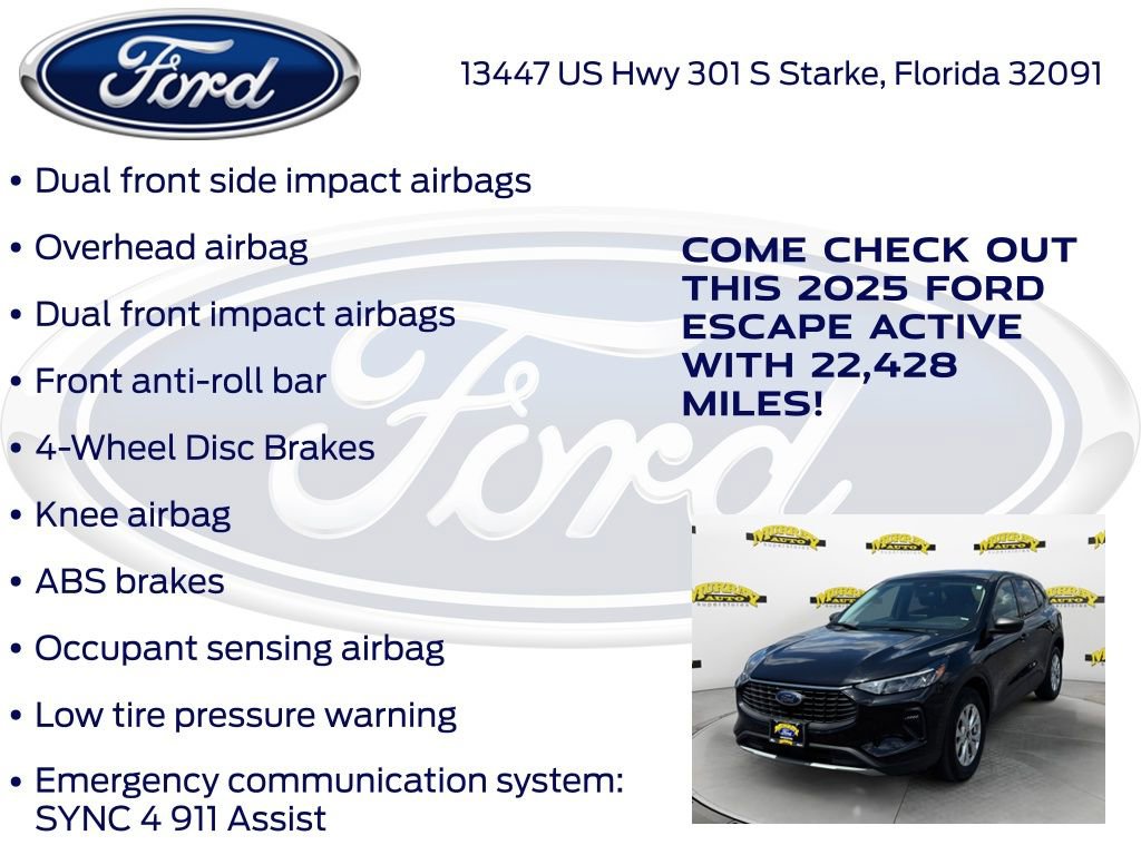 Certified 2025 Ford Escape Active AWD/4WD image 27