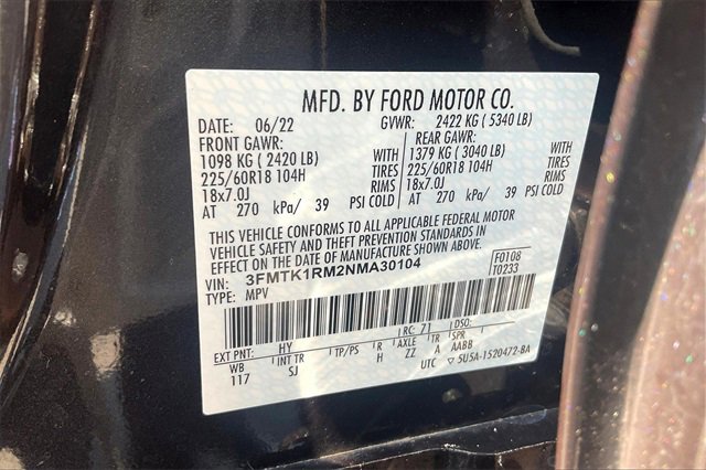 Certified 2022 Ford Mustang Mach-E Select w/ Comfort/Technology Package image 33