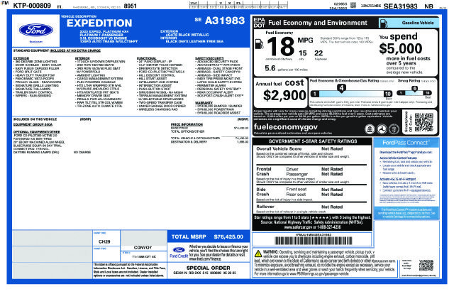 Certified 2025 Ford Expedition Platinum AWD/4WD image 2