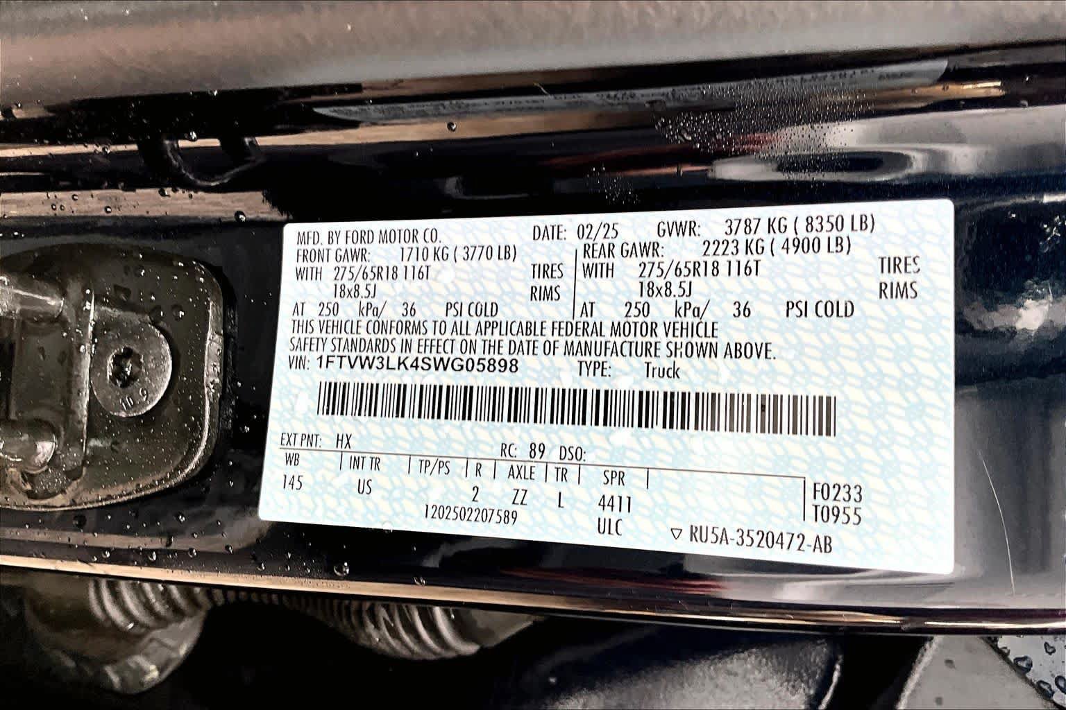 Certified 2025 Ford F150 Lightning XLT AWD/4WD image 33