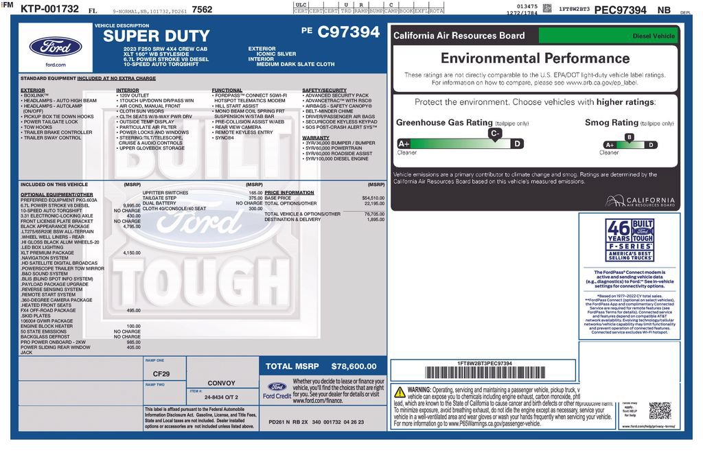 Certified 2023 Ford F250 XLT w/ Black Appearance Package AWD/4WD image 6
