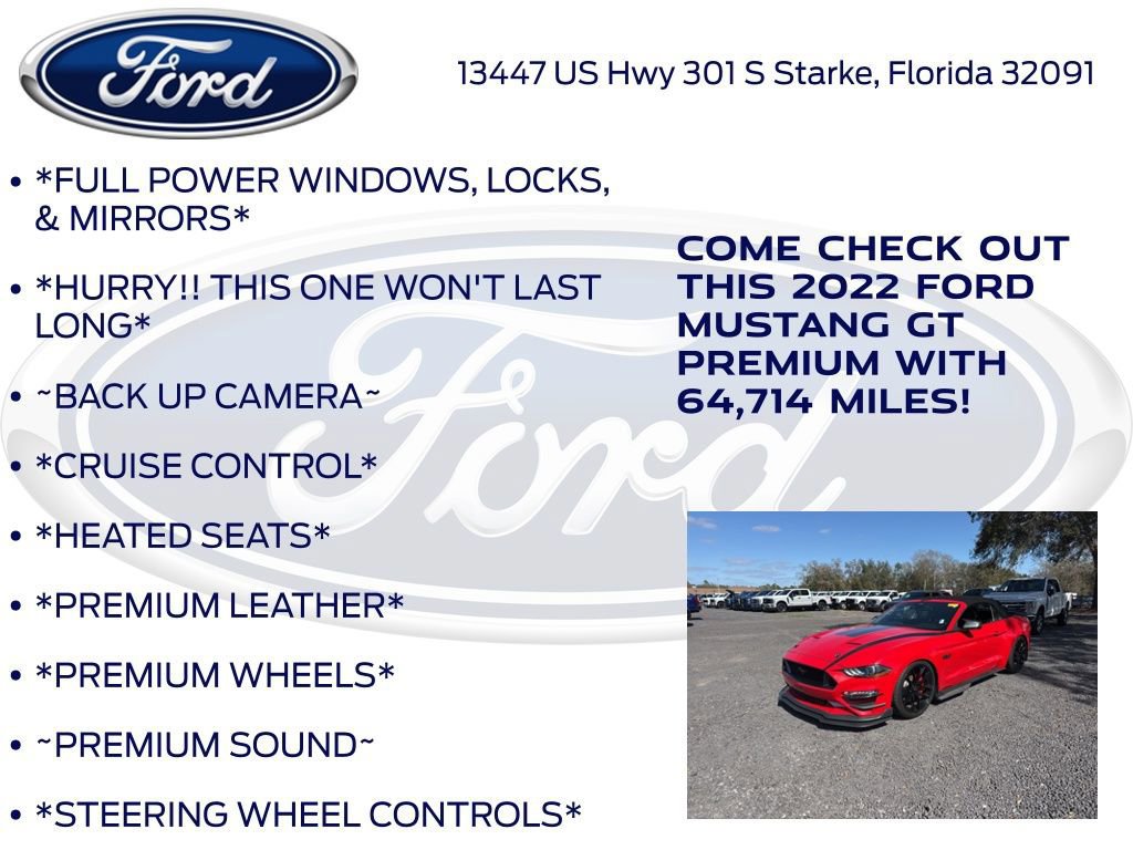 Certified 2022 Ford Mustang GT Premium w/ Equipment Group 401A image 5