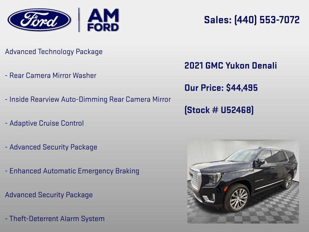 Used 2021 GMC Yukon Denali w/ Denali Premium Package AWD/4WD image 24