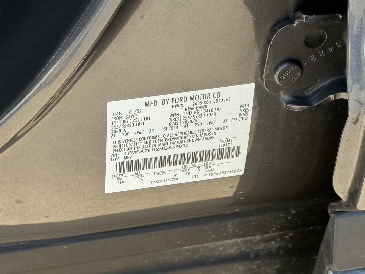 Certified 2022 Ford Explorer Limited w/ Equipment Group 301A RWD image 33