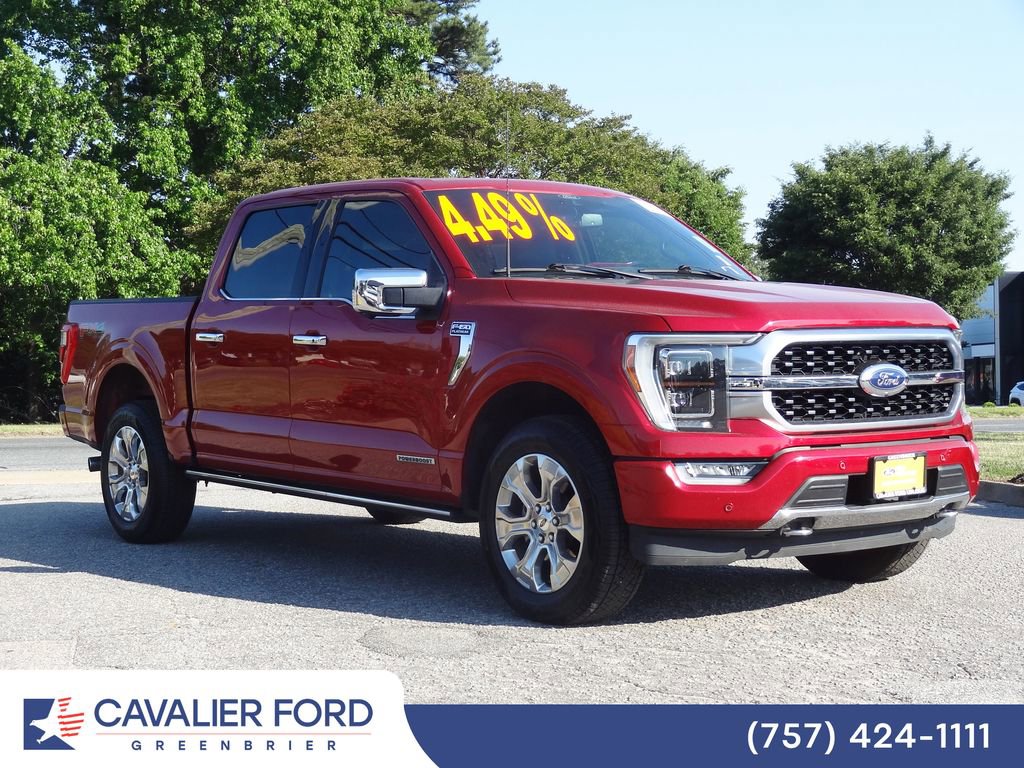 Certified 2021 Ford F150 Platinum w/ Equipment Group 701A High