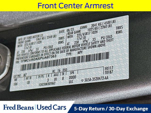 Certified 2023 Ford Escape Active AWD/4WD image 36