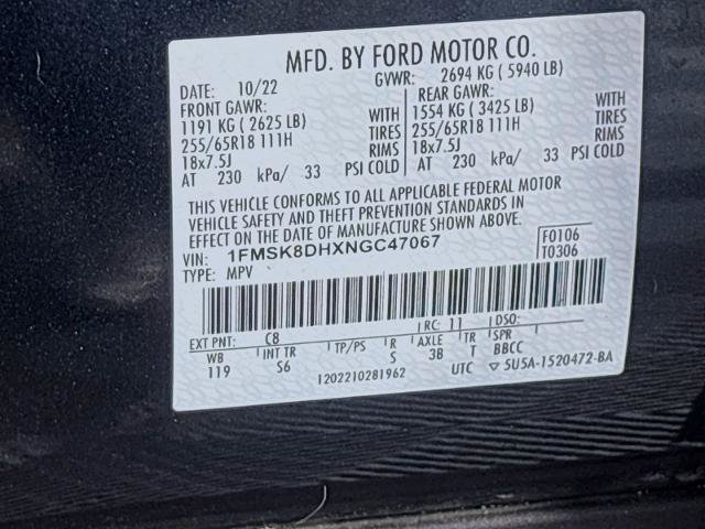 Certified 2022 Ford Explorer XLT w/ Equipment Group 202A AWD/4WD image 33